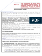 Fiches de Cours La Politique Economique Et Sociale