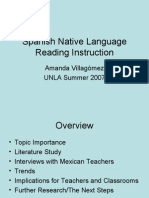 Spanish Native Language Reading Instruction