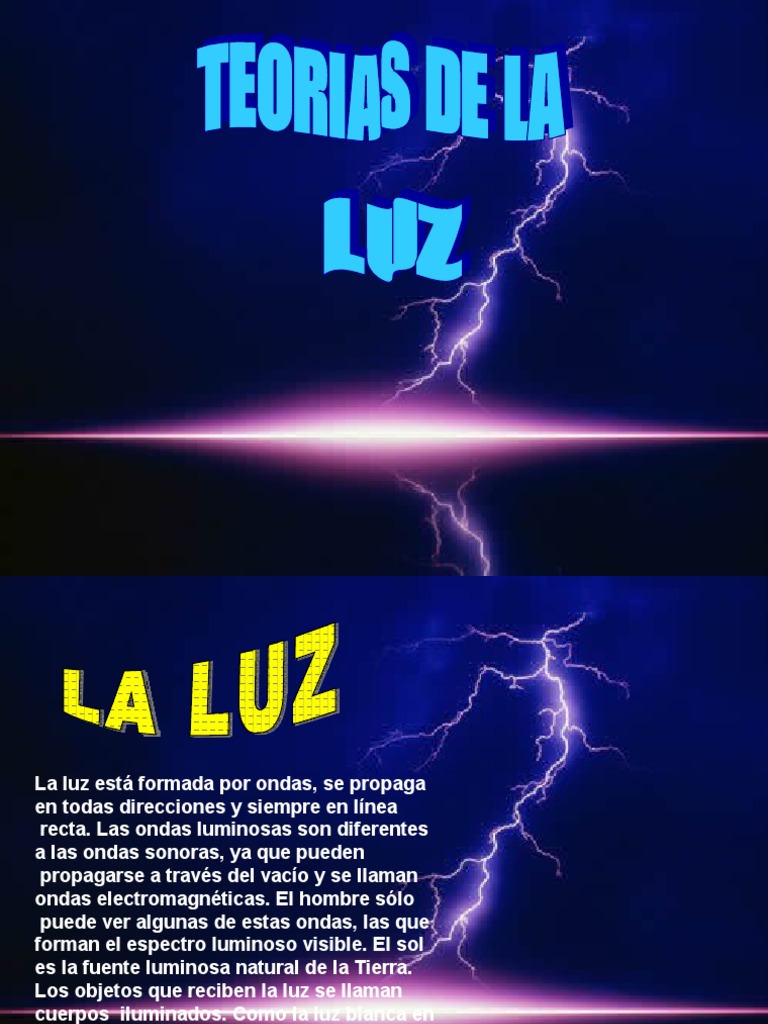 Teoria moderna de la luz_teorias
