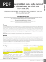 Polaz e Teixeira - Indicadores de sustentabilidade para a gestão municipal de resíduos sólidos urbanos.pdf