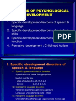 Disorders of Psychological Development