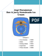 Strategi Manajemen - Ben & Jerry Homemade Ice Cream