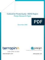 Outlook For Private Equity - MENA Region: Preqin Research Paper