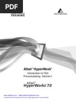 Altair Hyperworks Hypermesh 7 Basic Training Tutorial Day2