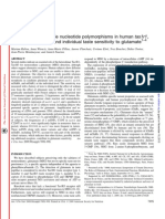 Tas1R1, Tas1R3, and Mglur1 and Individual Taste Sensitivity To Glutamate