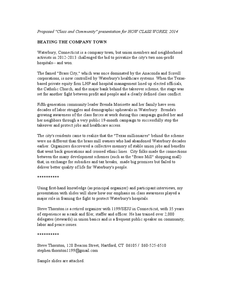 HCW Proposal | PDF