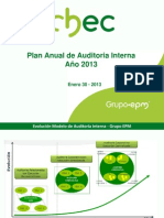 Presentación Plan de Trabajo Auditoria Interna 2013