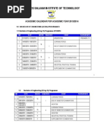 Dit Academic Calendar 2013-2014