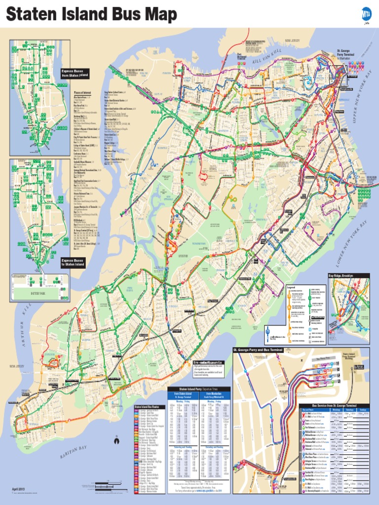 Staten Island Bus Map PDF Staten Island Bus Transport
