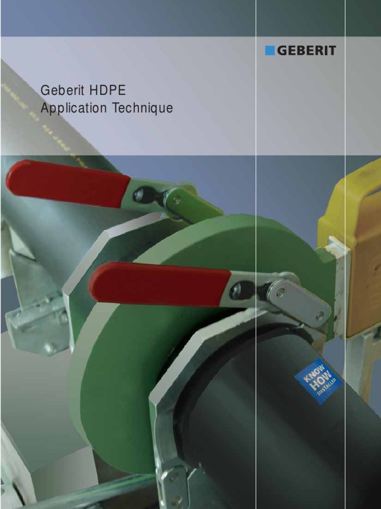 Geberit HDPE Pipe Installation Guide | PDF | Pipe (Fluid Conveyance ...
