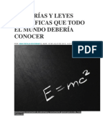 10 Teorías y Leyes Científicas Que Todo El Mundo Debería Conocer