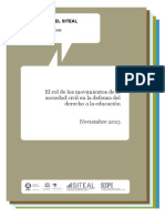 El Rol de Los Movimientos de La Sociedad Civil en La Defensa Del Derecho A La Educación PDF