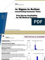 Print Server Availability Six Sigma Case Study