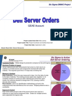Dell Server Ordering Six Sigma Case Study