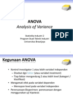 ANOVA (Analysis of Variance)