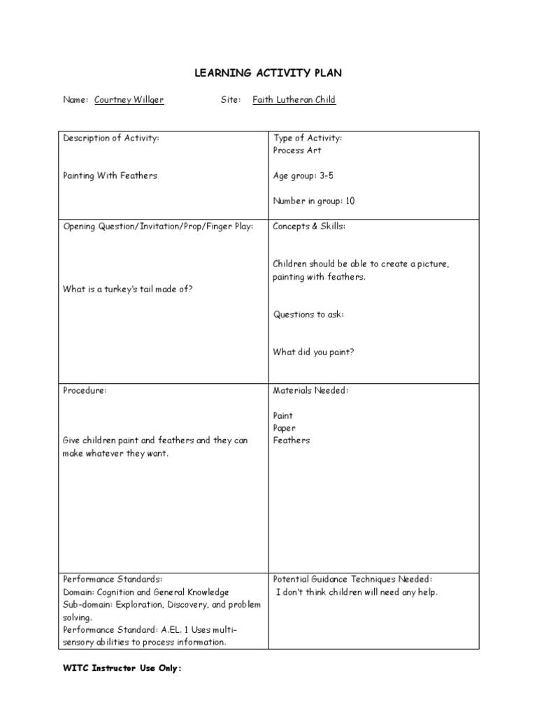 Process Art Activity | PDF