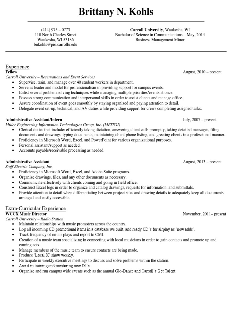 com 499 kohls resume Microsoft Excel Mentorship