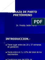 AMENAZA DE PARTO PRETÉRMINO.ppt