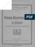 Vieaţa Bisericească În Oltenia Anuarul Mitropoliei Olteniei 1941