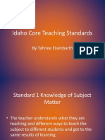 Idaho Core Teaching Standards