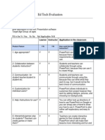 Ed Tech Evaluation