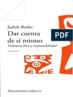 Butler Judith - Dar Cuenta de Si Mismo