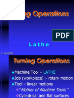 Turning Operations: Lathe