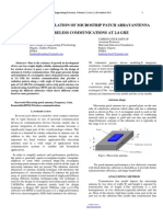 Design and Simulation of Microstrip Patch Arrayantenna For Wireless Communications at 24 GHZ