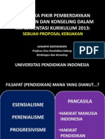 Kerangka Pikir Pemberdayaan Bimbingan Dan Konseling Dalam Implementasi Kurikulum 2013