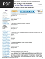 Download 2011 June UGC NET Previous Years Solved Paper I - Free Online UGC NET _ SET _ SLET Guide in Library and Information Science by Hay Conserve Ecology SN191063647 doc pdf