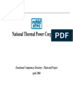 NTPC Departmental Organization
