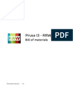 Prusa i3 Bill of Materials v1.0