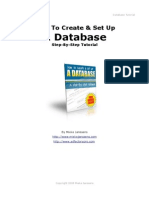 How To Create & SetUp A DataBase Step-By-Step
