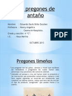 Los Pregones de Antaño