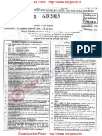 Download SSC CGL Exam Paper Evening Session Held on 21-04-2013 244QJ6