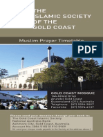 Islamic Society GC Perpetual Prayer Timetable