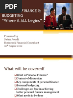 Personal Finance & Personal Budgeting by Salum Awadh
