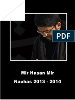 Mir Hasan Mir 2013 - 2014