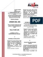 Agenda Legislativa Diciembre 12 de 2013