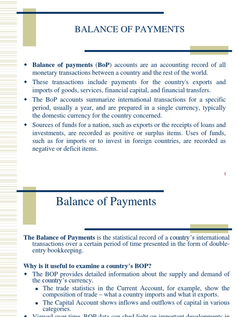 Bop Download Free Pdf Current Account Balance Of Payments