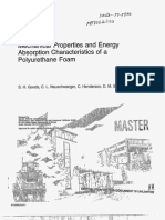 Mechanical Properties and Energy Absorption of Polyurethane Foam