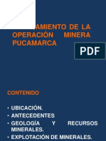 Planeamiento de La Operación Minera Pucamarca - Tacna 2012