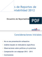 Estandares de Reportes de Sustentabilidad 2012 (12 12 2013)