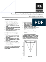 Specifying Cinema Loudspeakers