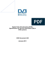 Digital Video Broadcasting (DVB) Specification for Service Information (SI) in DVB Systms