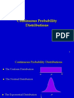 Continuous Probability Distributions