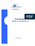 Privatisation. Bilan et perspectives. Décembre 2007