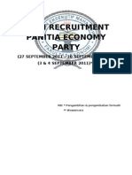 Open Recruitment Panitia Economy Party