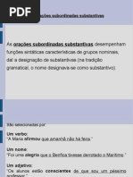 Orações Subordinadas Substantivas