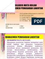 Sap-Manajemen Pemasaran Lanjutan